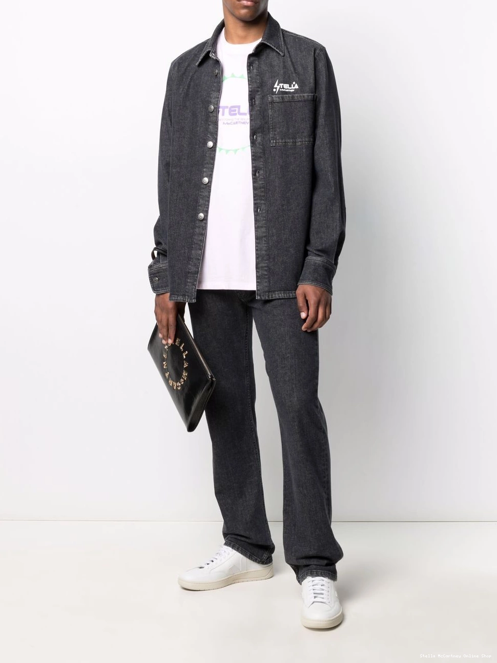 Affordable Women McCartney Stella straight-leg jeans logo-print 0501